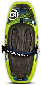 O'Brien Black Magic Kneeboard with Cable Actuated Retractable Fins and Removable Aquatic Hook for Kneeboarding Equipment, Green