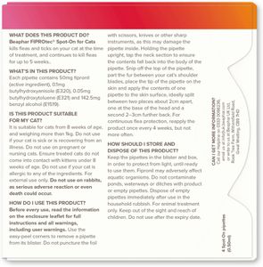 Beaphar FIPROtec Cat Flea Treatment – Spot-On Solution