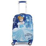 Humty Dumty Disney Cinderella Blue Polycarbonate 18 Inch / 45.7 Cm Kids Hard Luggage Trolley Bag | Travel Bag