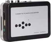 Etzin Cassette to MP3 Converter,Portable Cassette to Digital Converter Transfer Tapes to MP3 Formats via USB Cable Compatible with Mac and Personal Computers-(Ezcap-231)-EPL-150CA-01.