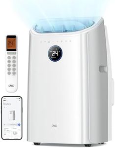 Dreo Smart 3-in-1 Portable Air Conditioner, 12000 BTU Drainage-Free Cooling AC Unit, 46dB Silent Mobile Air Conditioners for Bedroom & Room, APP/Voice/Remote Control, 24h Timer with Fan & Dehumidifier