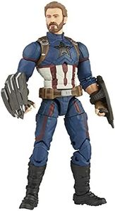 Marvel Avengers - Infinity Hasbro Legends Series - Figura de acción del Capitán América de 15 cm, diseño Premium, Incluye 5 Accesorios, Multicolor, F01855L0