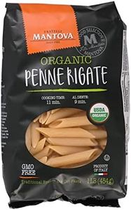 Mantova Italian Organic Penne Rigate Pasta - 100% Durum Semolina Organic Penne Rigate - Product Of Italy, 1 Pound (Pack of 6)