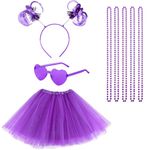 Horolam 4PCS Tutu Costume Accessories (Purple)