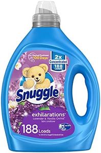 Snuggle Exhilarations Liquid Fabric Softener, Lavender and Vanilla Orchid, 2X Concentrated, 188 Loads