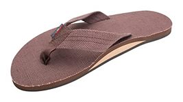 Rainbow Men's Hemp Sandals, Brown, 9.5-10.5