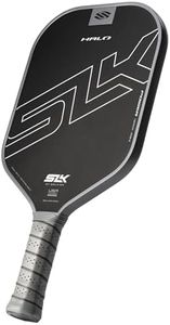 Selkirk Sport SLK Halo Power MAX Pickleball Paddle | Raw Carbon Fiber Pickleball Paddles with a Rev-Core Power Polymer Core | Designed for Ultimate Spin & Power | Gray