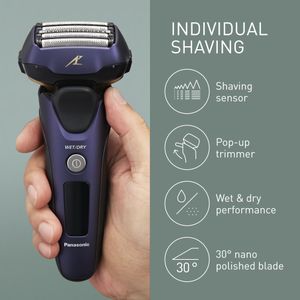 Panasonic 5-Blade Electric Shaver – Wet & Dry Men's Razor