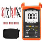 Digital Insulation Resistance Tester, 200G Ohm Megohmmeter for Test Voltage (500V/1000V/2500V/5000V)&Resistance Measurement (1MΩ~200GΩ), Auto Ranging, Backlight Display, Data Hold for Motor GC-6688B