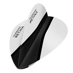 Harrows Retina X | Premium Extra Strong 100 Micron Dart Flights in Pear Shape, 10 Sets of 3 Flights, 30 Flights In Total, White