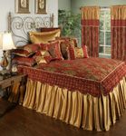 Austin Horn Classics Montecito Royale Bedspread, California King, Red/Gold