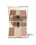 Bare Basics Face & Eye Palette from Sculpted by Aimee (Nude 01) - Travel-Friendly, Nude Look Eyeshadow, Highlight, Bronzer, Blush & Setting Powder