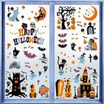 146 PCS Halloween Decals Window Cli