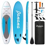Panana Inflatable Stand Up Paddle Board Ultra-Light 10' × 30" × 6" with Premium SUP Board Accessories Kit Adjustable Paddle Hand Anti-Slip EVA Deck for Adults Youth