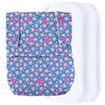 Bumberry Reusable Cloth Diaper For Adults "XL" (Waist Size 36-42 inch) Senior Washable for Older Men & Women with 2 Wet Free Four Layer Inserts for Day & Night Incontinence & Bedwetting, (Mosiac)