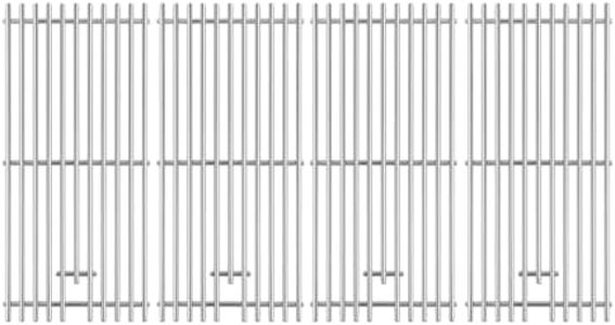 Grillflame 740-0781 Grill Grates Replacement Parts for KitchenAid BBQ Grill Parts 5 6 Burner 740-0781 720-0856V 720-0856 750-0781 730-0856 Stainless Steel Cooking Grid Grates Sam's Club Grill Parts