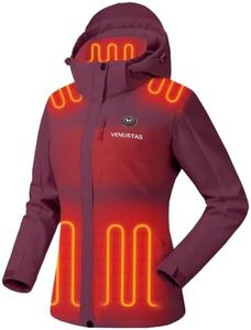 Venustas Women's Waterproof Heated Jacket with Battery & Detachable Hood