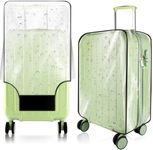 KSSZZCO Thicken Clear Luggage Cover Protector, 28" PVC Luggage Covers for Suitcase Waterproof Dustproof Anti-scratch Travel Suitcase Covers Case for Wheeled Luggage