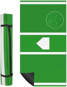 Domivans Batting Mat Baseball Hitting Mat - 9.8 ft ×4.8 ft Batting Cage Mat Design with Home Plate,Thickening Baseball and Anti Fade Turf Green