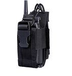 KEESIN Adjustable Two Way Radio Holster Pouch Holder Nylon Duty Storage Case Bag for Walkie Talkie (1 Pack)