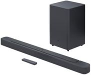 JBL SoundBar 2.1 Deep Bass MK2 Television Speaker for Home Entertainment Sound System, Sleek and Compact Design with JBL Surround Sound, Black
