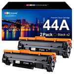 GPC Image CF244A 44A Black Toner Cartridges Compatible with HP 44A CF244A for Laserjet Pro M15w M15a MFP M28w M28a M16w M16a M29w M29a M29 Printer (2 Black)