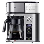 Braun MultiServe Plus 10-Cup Drip Coffee Maker - Hot & Cold Multi-Serve Brewer with Programmable Timer and Auto Start, Over Ice Function, Stainless Steel & Pod-Free Design, KF9270SI
