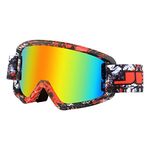 Motorcycle Motocross Goggles Windproof ATV Dirt Bike Riding Ski Anti-Fog Glasses