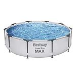 Bestway Steel Pro Max | Metal Frame Above Ground Pool, Family Outdoor Pool 10ft