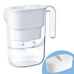 Waterdrop Elfin Fridge Water Filter Jug with 3 Months Filter, 2.5L, Reduces Fluoride, Chlorine and More, NSF Certified, BPA Free, White (Replacement Filter: WD-PF-01A Plus)