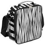 Reusable Lunch Bags for Kids Boys Lunch Box Tote Ziploc Bag for Girls, Zebra Stripe Pattern Insulated Lunch Containers Teen Small Cooler Loncheras Para Niños Fit for School Picnic