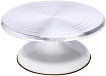 Dorence Metal Cake Turntable - Cake Turner for Decorating & Baking - Smooth Bearing for Easy Rotation - Durable Revolving Display - Also Suitable for Pottery - 9.9 x 3.2 x 4.3 inches