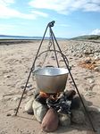 Cooking Camping Tripod, dutch oven bush craft iron fire canoe Scouts