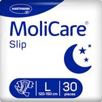 MoliCare Slip Night -Disposable Incontinence Slip for Women and Men with Severe Urine and Stool Incontinence, Reclosable, Size L (100-150 cm), Pack of 30