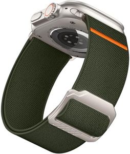 Epova Correa Compatible con Correa Apple Watch Ultra 2/ Ultra 49mm 46mm 45mm 44mm 42mm, 28mm Ultra Ancha Banda de Deportiva Elástica Ajustable para iWatch SE Series 10 9 8 7 6 5 4 3 2 1,Verde