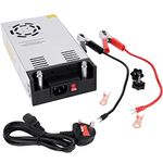 DC 12V 50A Power Supply 600W Switch 110V/220V AC to DC 12V PSU SMPS Converter Power Adjustable Transformer for LED Strip, LCD Monitor CCTV, Radio/Car Stereos, 3D Printer-Includ 2 Clamp Wire