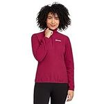 Berghaus Women's Lightweight and Stretchy Hendra Half Zip Fleece, Women's Fleece Top, Women's Hiking & Outdoor Recreation Clothing (12, Red)