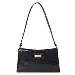 ALIZA PU Leather Stylish Sling Bag with handle and adjustable shoulder strap for Women/Trendy Branded Sling Bag for Girls (Black)