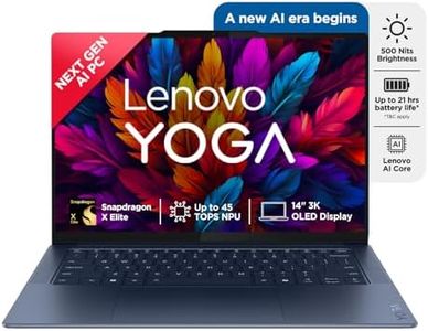 Lenovo Yoga Slim 7 Snapdragon X Elite X1E Built in-AI with Copilot+ 14"(35.5cm) 3K OLED 500Nits Touchscreen Laptop (32GB/1TB SSD/90Hz/Qualcomm NPU 45TOPS/Win11/MSO/1Yr ADP Free/Grey/1.4Kg), 83ED003BIN