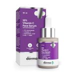 The Derma Co 15% Vitamin C Face Serum For Skin Radiance | 5% Niacinamide & Hyaluronic Acid | Non Irritating, Non Sticky |Brightening Serum for Dull Skin|For Men and Women -30 ml