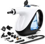 Handheld Steam Cleaner for Home 3s Instant Heat-Up No Need to Wait, Upgrade 2 LB Light Weight Easy Refill Portable Steamer Cleaner for Furniture Couch Grout Walls Kitchenware Cleaning (White)