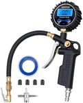 AstroAI Digital Tyre Inflator with Pressure Gauge, 0.1 Display Resolution 250 PSI Air Chuck and Compressor Accessories Heavy Duty with Rubber Hose and Quick Connect Coupler