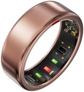 POBOVi Ring OnePlus - Ultra-Thin Titanium Smart Ring - 7 Days Battery Life - Fitness/SPO₂/Stress/HR/Sleep Skin Temperature Tracker - No App Fee - iOS&Android Compatible (Rosegold, 12)