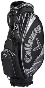 Callaway CRT EXIA BLK/SLV 24 Caddy Bag, 9.5 Type, Fits 47 Inches, 8.0 lbs (4.0 kg), 4 Divids, Black/Silver Men's