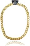 Navoys Gold Gangster Chain - 81cm Chunky Fake Gold Necklace Chain Great for Fancy Dress Rapper, Chav, Hip Hop, Gangster Granny Costumes, Unisex Fancy Dress Billionaire Boy Accessory