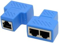 CY RJ45 Splitter Adapter,STP UTP Cat6 RJ45 8P8C Plug to Dual RJ45 Network Ethernet Splitter Switcher Adapter 2Pcs/Set