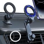 ZEEHOO Compatible with MagSafe Car Mount, Magnetic Phone Holder for Car [12 Strongest Magnets], Magnetic Car Vent Phone Mount [Non-Blocking&360 Rotation] for iPhone 15 14 13 12 Pro Max Mini