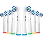 AnjoCare Replacement Toothbrush Heads for Oral B, 8 Pack Sensitive Toothbrush Heads, Ultra Thin Brush Heads Compatible with Oral B Professional Care/Vitality/Pro/Smart/Genius Series...