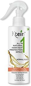 Ktein All in 1 Natural Hair Heat Protection Spray with Fermented Argan Oil, Vitamin E, B3, Plant Based Keratin 200ml