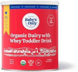 Baby's Only Organic Dairy with Whey Toddler Drink, Milk Powder with Extra Whey Protein, Iron, Vitamin D, Toddlers 12 Months Old and Up, Organic Toddler Drink, Easy to Digest, 12.7 oz, 1 Pack